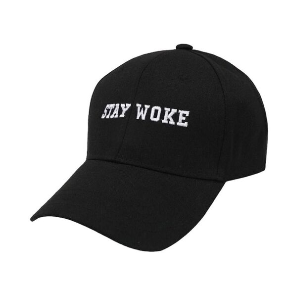 Stay Woke Embroidered Baseball Cap - Picture 2 of 3